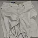 Izod Men's Liberty Flex 5 Pocket Straight Fit Stretch Waist Knit Denim Pants, Stone, 32W x 30L