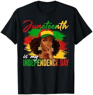 Juneteenth Is My Independence Day Black Women 4th Of July T-Shirt, S