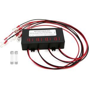 iSunergy 48V Battery Voltage Balancer 4 x 12V Equalizer with LED Display for 24V 36V 48V Gel AGM Flood Lead Acid, Lithium Battery (HC02 Balancer)