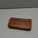 GAEKEAO Wallet for Women Clutch RFID Blocking Wristlet Leather Purse Large Capacity Credit Card Holder with Grip Hand Strap (A01 Retro Brown Tan)