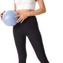 Womens Seamless Leggings 28" Inseam with Pockets Buttery Soft High Waisted Tummy Control Full Length Yoga Pants (X-Small-Small)