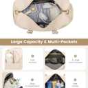 LOVEVOOK Travel Duffle Bag, Weekender Bag for Women with Toiletry Bag, Carry on Overnight Bag with Shoe Compartment, Gym Duffel Bag with Wet Pocket, Mommy Hospital Bags for Labor and Delivery