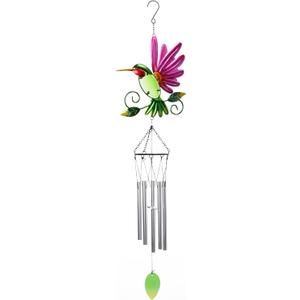 MUMTOP Hummingbird Wind Chimes for Outside, Metal Deep Tone Memorial Sympathy Wind Chime Windchimes for Patio, Outdoor,Garden,Yard,Window,Home Decor or Gifts for Women