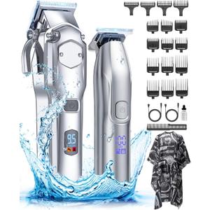 Romanda Clippers and Trimmers Set, Hair Clippers for Men Cordless,Mens Clippers and Grooming Set,Barber Clippers Set