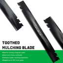 Grasscool Recycler 22 Blades Parts for Toro 131-4547-03 59534p 20333 20016 20331 20332 21445 21465 22'' Deck Recycler Lawn Mower Replace 108-9764-03(Commercial Mulching)