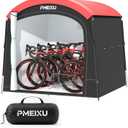 Oversized Outdoor Bike Storage Shed, Portable 210D Oxford PU4000 Bike Tent for 4-5 Bicycles, All-Weather Garden Storage for Motorcycles, Riding Lawn Mowers, Patio Furniture & Gardening Tools