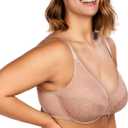 HSIA Minimizer Bras for Women Enchante Full Coverage Underwire Bras Plus Size Lifting Floral Lace Bra for Heavy Breast (Pink, XL)