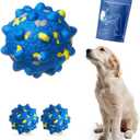 2 Pcs Tough ETPU Dog Balls for Aggressive Chewers - Bouncy, Interactive Floating Chew Toys for Fetch & Water Play with Medium Large Dogs