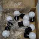 imprsv Battery Operated String Lights for Marquee Light Up Letters Numbers LED 8-Bulb White Indoor Outdoor Cool White Light Bulbs Bedroom Wall Christmas Decor Wedding Birthday Party Decorations