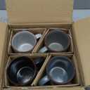 famiware Mercury Coffee Mugs 13 oz, Coffee Mugs Set of 4 with Handle, Cups for Latte, Hot Tea, Cappuccino, Mocha, Cocoa, Multi-color