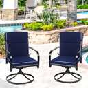 Outdoor Patio Chair Cushions Set of 2, Water Resistant Adirondack Chair Cushions 44 x 21 in, All Weather Seating Cushions for Outdoor Furniture