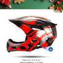 Toddler and Kids Full Face Helmet, Girl and Boy BMX Multi-Sport Detachable Mountain Dirty Bike Helmet  Head Circumference., 20.25-22.05"
