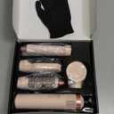 5 in 1 Hair Styler & Hot Air Brush - Air Curling Wrap with Low-Speed Negative Ion Technology, Hair Dryer Brush for Drying, Curling, Straightening & Styling, Hair Styling Tools at Home (Pink)