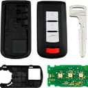 Keyless Key Fob Remote Control Replacement for 2008-2020 Mitsubishi Lancer Outlander Sport Mirage OUC644M-KEY-N 315MHz 4 Buttons