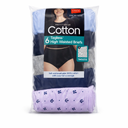 JUST MY SIZE Women's Cool Comfort Cotton High Brief 6-Pack (16156C) 