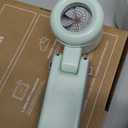 Portable Handheld Turbo Fan - 5 Gear High Speed 4000mAh Rechargeable Mini Personal Hand Fan Blow Cold Air, Battery Operated Travel Essentials, Beach Vacation, Gifts for Women, Men (Green)