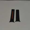 Bandletic Watchband Compatible with Samsung Galaxy Watch Ultra(2025/2024)Bands 47mm for Women, Silicone Strong Magnet Wristbands Adjustable Sport Strap for Galaxy Watch Ultra Bands for Man, Black Orange