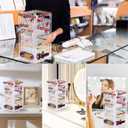 360 Rotating Earring Holder Organizer Stand,5 Tiers Acrylic Jewelry Organizers and Storage,Stud Earring Organizers and Storage,212 Holes and 212 Grooves for Earrings Necklaces chain bracelet