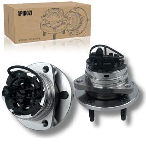 Pair 513214 New Front Wheel Hub Bearing Assembly fit for 04-12 Chevrolet Malibu, 07-11 Chevrolet HHR, 07-11 Pontiac G6, 08-11 Saturn Aura 5 Lugs W/ABS