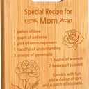2 x Mom Gifts for Mothers Day  Unique Mom Birthday Gifts - Engraved Bamboo Cutting Board Gifts for Mom  Cute Mother Gifts from Daughter Son  Mothers Day Mom Gifts Idea