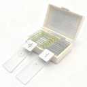 10 Prepared Whole Microscope Slides Set