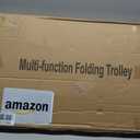 Folding Hand Truck Aluminum Portable Folding Hand Cart 180lbs Capacity Hand Cart and Dolly Ideal for Home, Auto, Office,Travel Use,Black