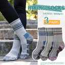 SeeyAN Merino Wool Hiking Socks Womens Mens Thermal Winter Boot Thick Cushion Warm Crew Socks 3 Pairs (M)