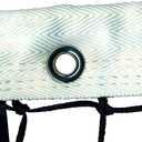 GAMMA Super Tuff Tennis Net – 3.5mm Braided Polyethylene, Double Top Rows, Heavy-Duty Polyester UV Resistant, Galvanized Steel Cable, Official Court Size