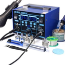 YIHUA 862BD+ SMD ESD Safe 2 in 1 Soldering Iron Hot Air Rework Station °F /°C with Multiple Functions
