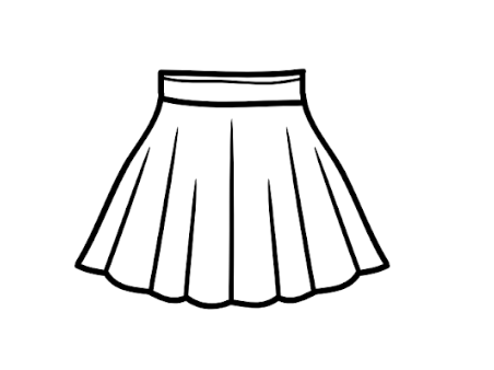 Swim Suit Skirt, Black XL
