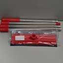 DSV Standard Window Squeegee, 2-in-1 Window Cleaner with 55" Extension Poles, Window Washing Kit, Glass Door Cleaner, Multi-Use Car Windshield Cleaning Tool with Long Handle for High Outdoor Windows