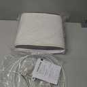 Lampshades Set of 2, Drum Lampshades 11.6" Top x 12.6" Bottom x 9.8" High, Seaside village Medium Lampshades (Spider Fitter), Beige Lampshades Natural Linen Hand Crafted, Easy Assembly Required