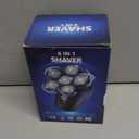 Head Shaver for Bald Men, 6-in-1 Electric Shaver for Bald Head 6D Wet/Dry Waterproof Mens Electric Razor Head Shavers with Grooming Kit Cordless Rechargeable Face Head Shaving Rotary Shavers Blue