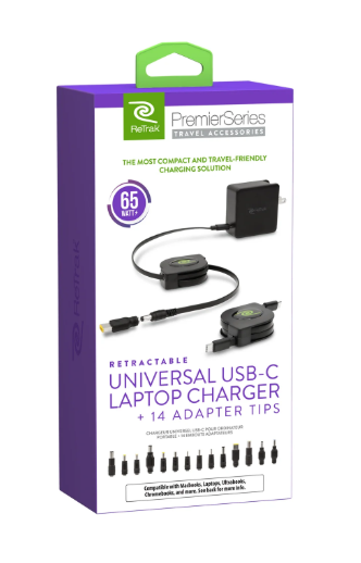 Retractable Universal USB C Laptop Charger