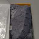 REVIX Microwavable Booties and Feet Warmers for Women & Men, Microwave Heated Foot Warmer with Flaxseed Moist Heat for Cold Feet, Gray, L