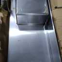 Stainless Steel Utility Sink with Retractable Hot & Cold Faucet, 47.2" Free Standing Single Bowl Sink with Drainboard for Kitchen, Laundry Room, Garage, Farmhouse (Silver)