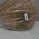 13 in Round Woven Placemats Plate Chargers Set of 10, Boho Farmhouse Rustic Woven Place Mats for Dining Table Decor, Rattan Wicker Table Mats Jute Braided Chargers for Dinner Plates