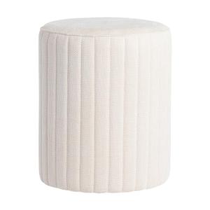 Get Set Style Modern Round Ottoman with Soft Padded Seat, Multifunctional Vanity Chairs for Makeup, Upholstered Footrest Stool Ottoman Foot Stool for Living Room, Bedroom