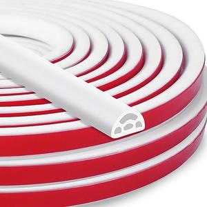 40Ft EPDM Rubber Weather Stripping Door Seal, Self-Adhesive Rubber Window Seal – Soundproof Weather Stripping Door Seal Strip for Doors & Windows(White) 40Ft EPDM Rubber Weather Stripping Door Seal, Self-Adhesive Rubber Window Seal – Soundproof Weather Stripping Door Seal Strip for Doors & Windows(White)
