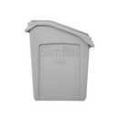 Rubbermaid Commercial Products Slim Jim Under-Counter Trash Can with Venting Channels 13-Gallon Gray Fits Under Desk/Cabinet/Sink Pack of 1