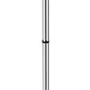 Leopard MDF Round Top Not Adjustable (41 INCHES Height) Bar Table, Pub Table with Silver Leg and Base (White)