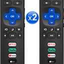 Pack of 2 for Roku-TV-Remote-Replacement,Universal Control for TCL,ONN, Hisense Roku TVs