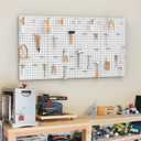 TORACK 4 PCS Metal 12 x 24 in Pegboard Panels, Tools Organizer Pegboards