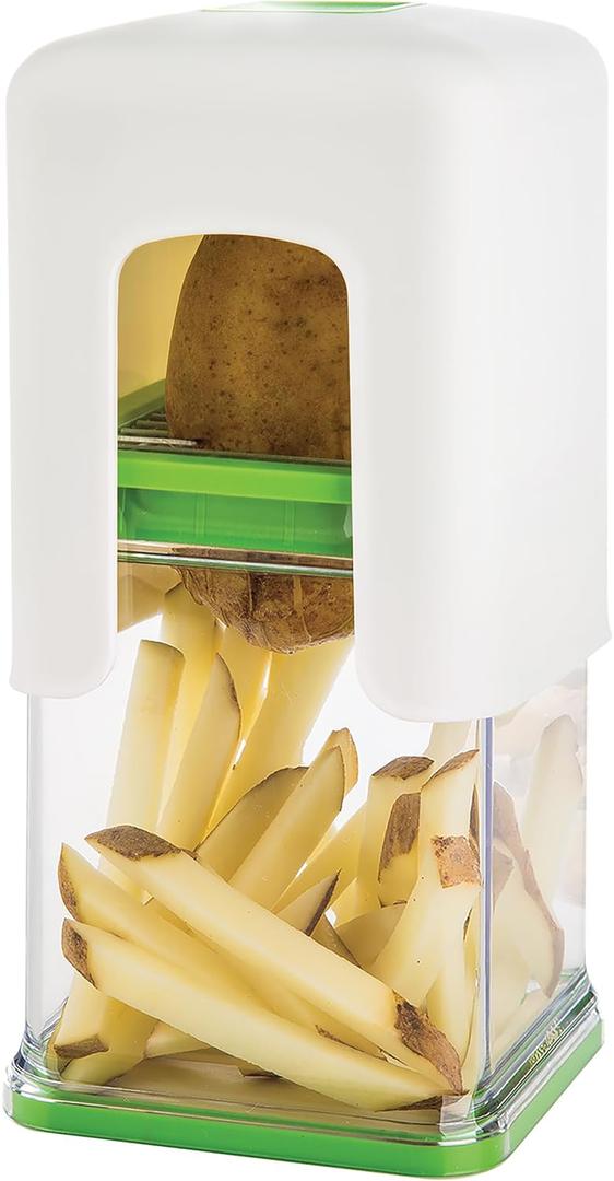PrepWorks Tower Fry Cutter Heavy-Duty Potato Cutter for Perfect Fries, Easy-to-Use, Stainless Steel Blades, BPA-Free