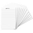 Amazon Basics Narrow Ruled 5 x 8 inch Writing Pad, 72 Count (6 Packs of 12), White