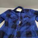 ThCreasa Womens Sherpa Fleece Lined Flannel Shirt Jacket Warm Button Up Plaid Shirt Jac (Sherpa Fleece Throughout),S