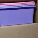 Humble Crew Toy Storage Bins for Kids, Set of 4, Pink/Purple, Large - Sturdy, Colorful Plastic Storage Bins for Classroom, Playroom, Nursery, and More - Premium Toddlers Toy Organizer Bins