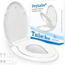 Elongated Toilet Seat with Built-In Toddler Seat 18.5" - Soft Close for Child & Adult, Potty Training Seat, Durable PP Toilet Seat, Easy Installation & Removal, Fits Most Toilet Bowls