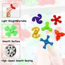 100 Pcs Mini Fidget Spinners, Stress Relief Sensory Toys, Party Favors Birthday Gift for Kids, Christmas Goodies Stuffers, Treasure Box Toys for Classroom Prizes (100)