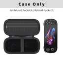 Case for Retroid Pocket 6, Retroid Pocket 5, Retroid Pocket G2 Handheld Game Console, Black (Black)